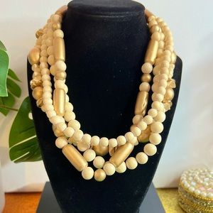 Vintage 80’s Multilayered Statement Necklace